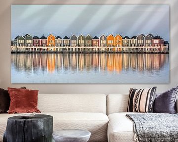 Kleurrijke huizen aan de Rietplas in Houten von PvdH Fotografie