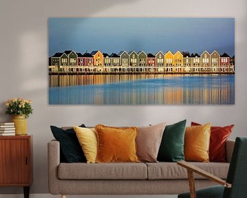 Kleurrijke huizen aan de Rietplas in Houten van PvdH Fotografie