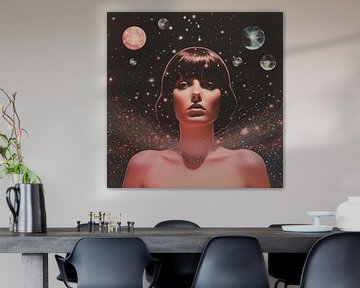 Een vrouw met kosmische elementen van Samantha Hearn