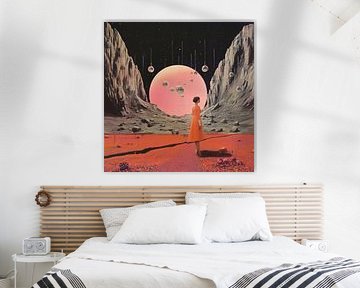 Ronde ruimte collage kunst van Samantha Hearn