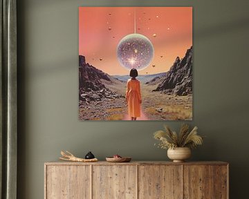 Een Space Disco Collage Kunst van Samantha Hearn
