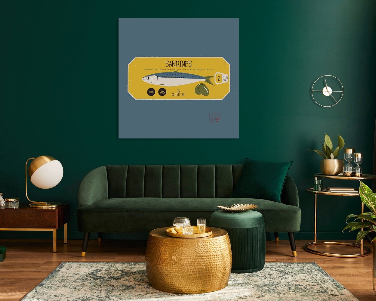 Example of the artwork in a room