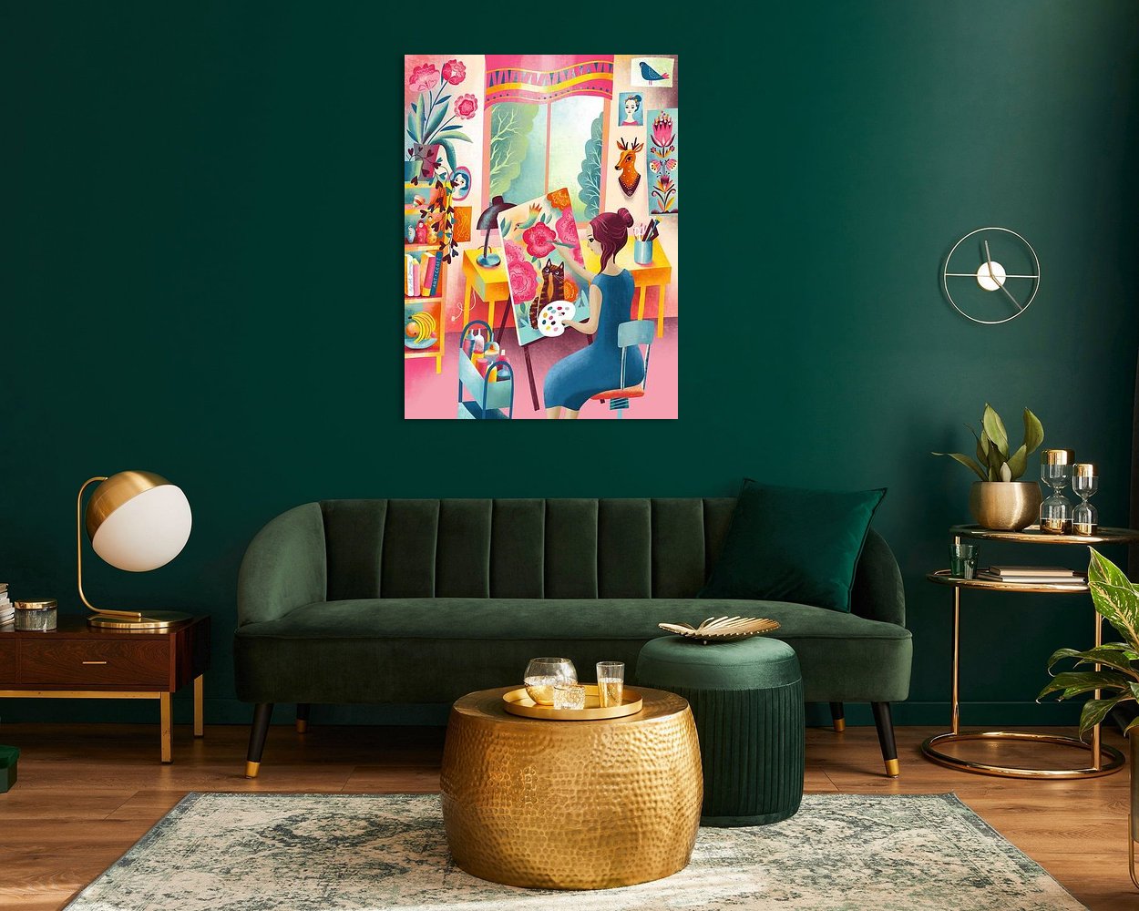 Example of the artwork in a room