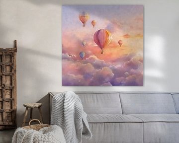 Dreaming above the Clouds | Soft Balloons at Sunrise by Whale & Sons