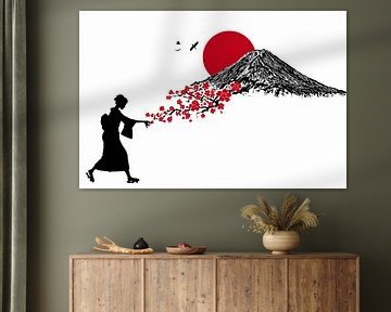 malerische moderne japanische kunst minimalismus von Egon Zitter