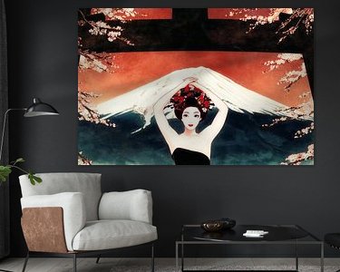 Example of the artwork in a room
