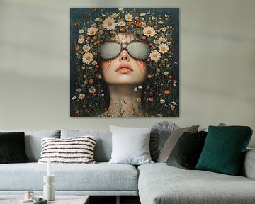 Bloemen Vrouw van Blikvanger Schilderijen