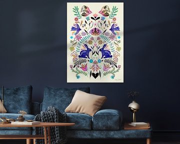 Kleurrijke Volkskunst Illustratie van Baroo Bloom