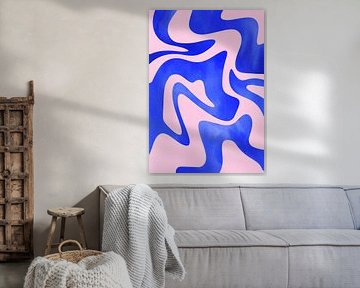 Abstrakte blaue Welle