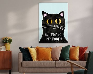 Hungrige Katze - Wo ist mein Futter? von Baroo Bloom