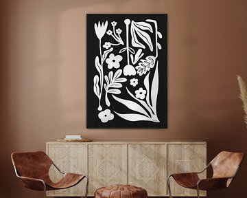 Scandinavische abstracte bloemen van Baroo Bloom