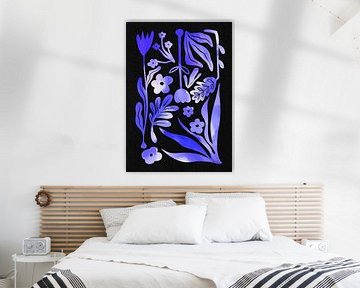 Scandinavische abstracte bloemen van Baroo Bloom