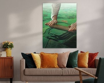 Meadows Roller - Landschap deegroller van Vertigo Artography