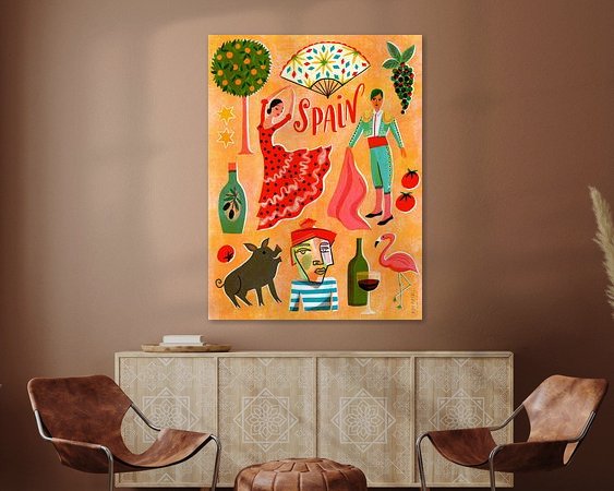 Example of the artwork in a room