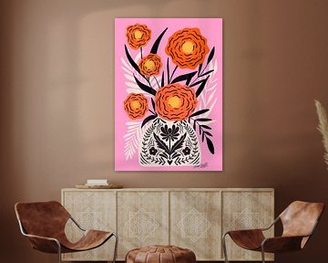 Roze Maxi Bloemenvaas van Baroo Bloom