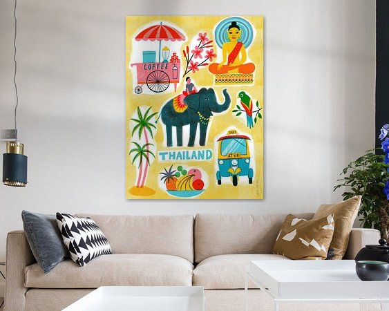 Example of the artwork in a room