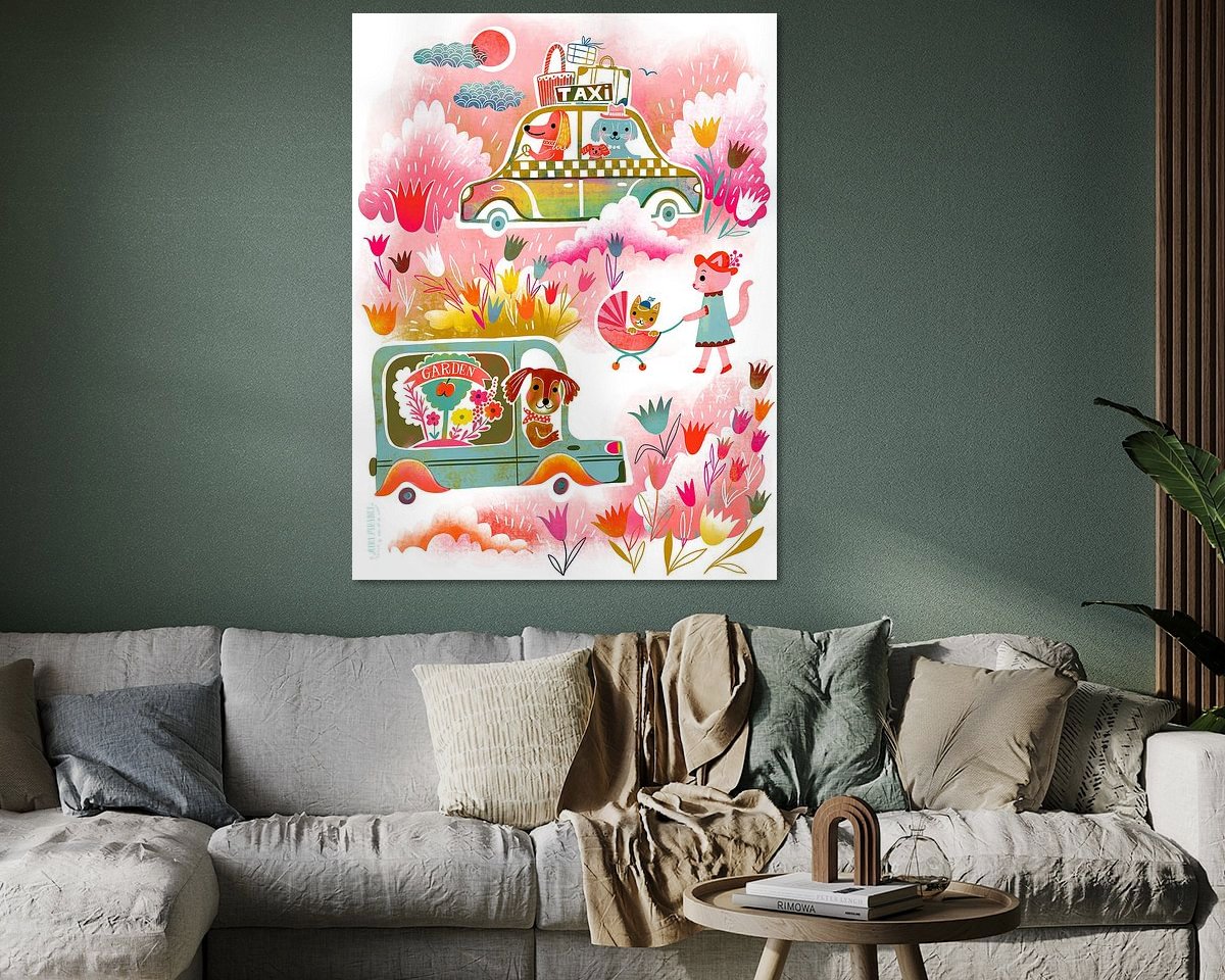 Example of the artwork in a room