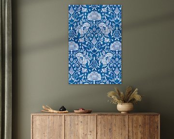 Peonies Damask Florals by uta krogmann