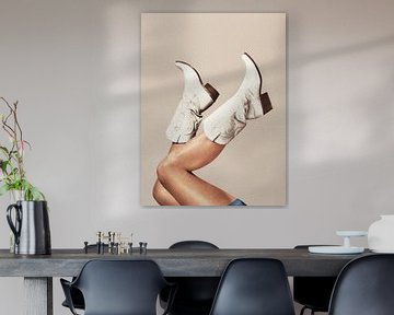 Deze laarzen - Neutraal / Beige van Vertigo Artography