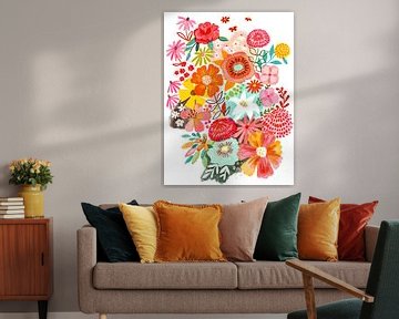 Zomertuin in volle bloei van uta krogmann
