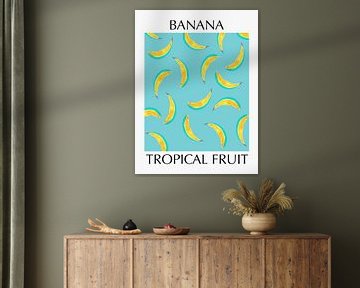 Banaan Tropisch Fruit van Elizabeth C