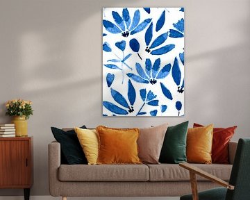 Fleurs bleues sur Elizabeth C