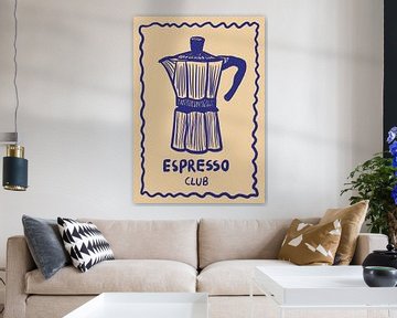 Espresso Blauw Omhoog van Studio Dolci