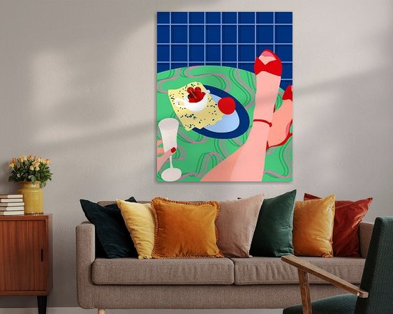 Example of the artwork in a room