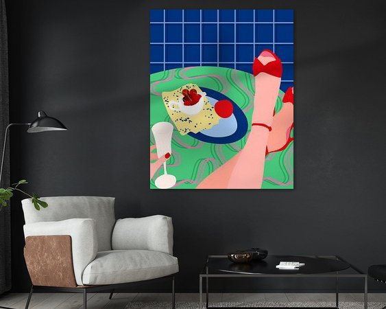 Example of the artwork in a room