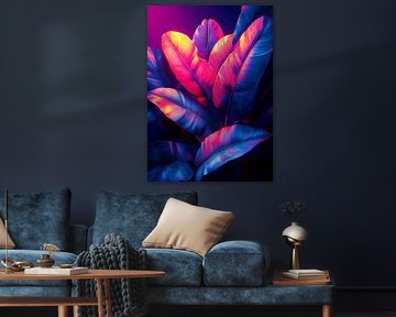 Purple banana leaves by JBJart Justyna Jaszke