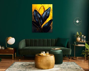 Black banana leaves