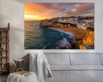 Sonnenuntergang in Carvoeiro, Portugal von Adelheid Smitt