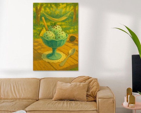 Example of the artwork in a room