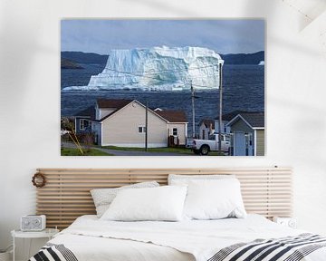 IJsberg voor de kust van Twillingate Newfoundland van Menno Schaefer