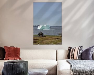 IJsberg voor de kust van Twillingate Newfoundland van Menno Schaefer