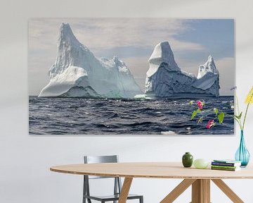 IJsberg voor de kust van Twillingate Newfoundland van Menno Schaefer
