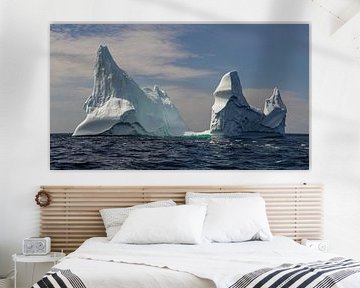 IJsberg voor de kust van Twillingate Newfoundland van Menno Schaefer