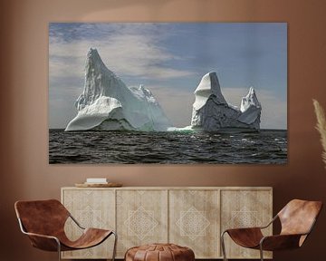 IJsberg voor de kust van Twillingate Newfoundland van Menno Schaefer