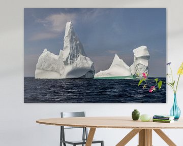 IJsberg voor de kust van Twillingate Newfoundland van Menno Schaefer