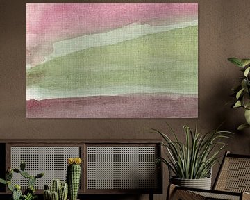 Zacht minimalistisch landschapschilderij van Dina Dankers