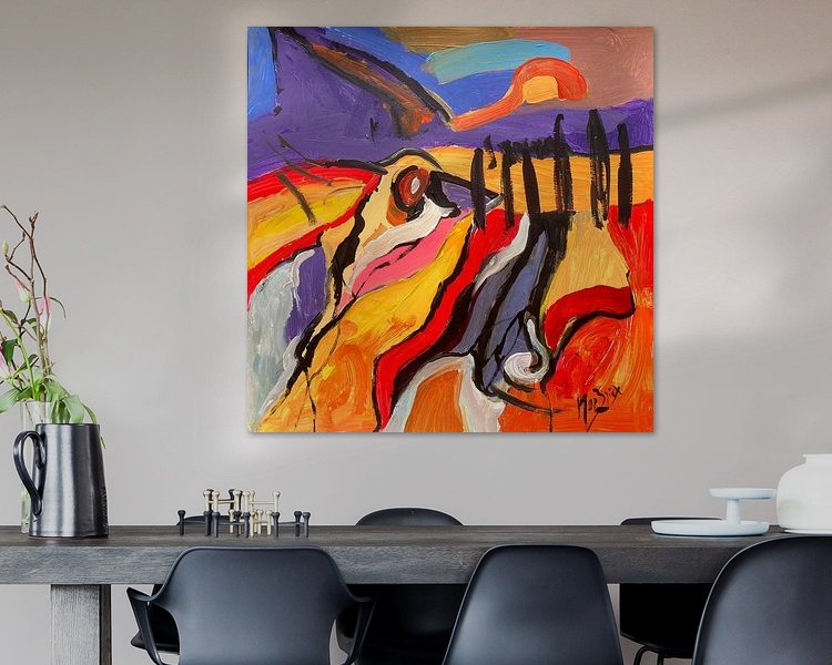 Example of the artwork in a room