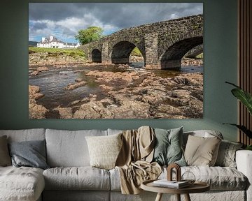 Oude brug Sligachan, eiland Skye van Christian Müringer