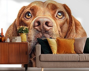 Trouwe metgezel - Realistisch portret van een nobele jachthond