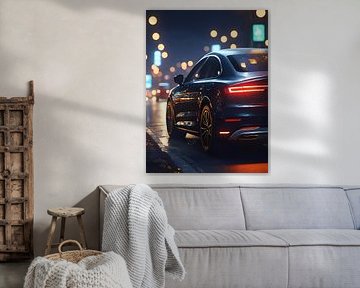 City Pulse: Audi A6 Capturing the Night Glow