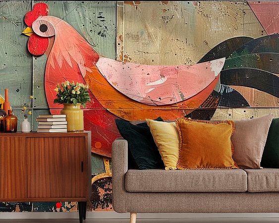 Example of the artwork in a room