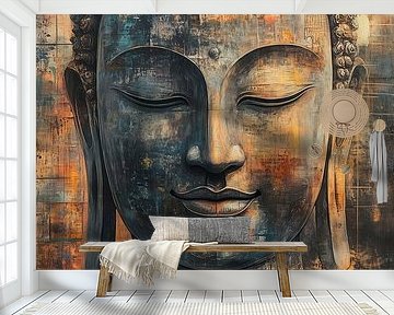 Boeddha in licht en schaduw