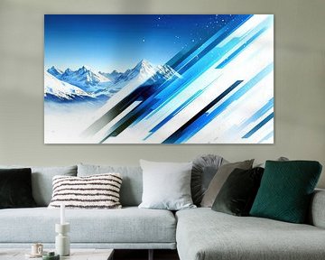 Bergpanorama van Frank Heinz
