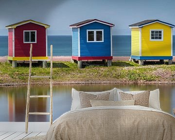 Gekleurde Strandhuisjes bij Cavendish Newfoundland