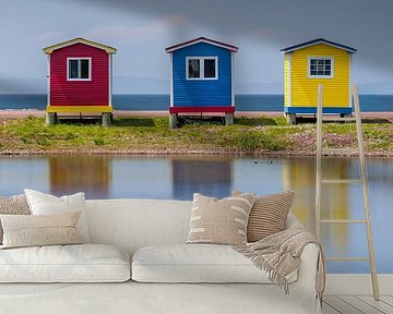 Gekleurde Strandhuisjes bij Cavendish Newfoundland