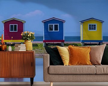 Gekleurde Strandhuisjes bij Cavendish Newfoundland